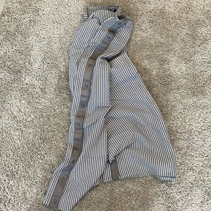 Lululemon vinyasa scarf nulu fabric grey stripe